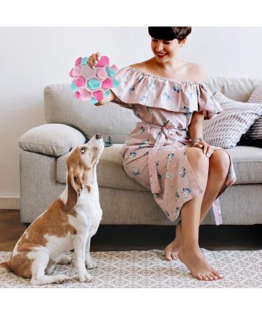 Shop Larimuer Sniffing Ball for Dogs - Interactive Snuffle Toy for Small & Medium Dogs | Portable Summer Pink Sniffing Car Toy - Buy Online on GoSupps.com