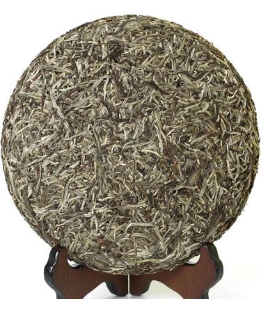 300g / 10.58oz 2014 Year Supreme Silver Needle White Tea - Baihao Yinzhen Chinese Silver Tips Cake Tea - Low Caffeine - Buy Online on GoSupps.com