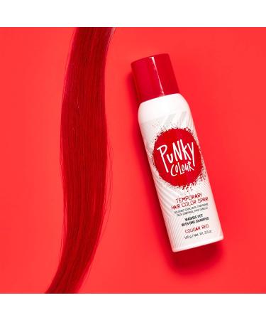 Punky Temporary Hair Color Spray Cougar Red Non-Damaging Spray-On Hair Dye Instant Vivid Hair Color 3.5 oz 1-Pack 3.5 Ounce (Pack of 1) Cougar Red - Buy Online on GoSupps.com