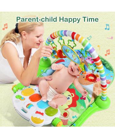 CUTE STONE Baby Gym Play Mat with Kick and Play Piano - Musical Activity Center for Infants and Toddlers - Buy Online on GoSupps.com