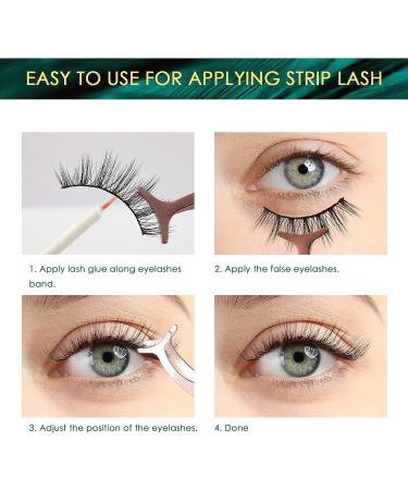 Lanciley Black Eyelash Glue 3g*2 - Strong Hold, Waterproof Formula for Strip & Cluster Lashes - Fast Drying Adhesive with Brush Applicator (2 Pack) - Buy Online on GoSupps.com