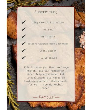 Organic Seitan Powder 1kg | Kamelur - Pure Wheat Gluten from EU Agriculture | Additive-Free Seitan Base - Buy Online on GoSupps.com