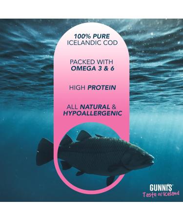 Gunnis Cod Mini Morsel Natural Cat Treats - 100% Pure Icelandic White Fish Healthy Cat Treats. Hypoallergenic Omega Rich Low Fat Sustainably Sourced Cat Snacks. No Additives or Fillers. 42.5g 42.5 g (Pack of 1) Cod Mini Morsel - Buy Online on GoSupps.com