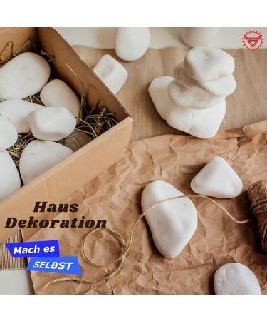 VELLES Pebbles for Painting Large Garden Stones White Natural Rock for Paint Rocks Marble Gravel to Decorative Stone Aquarium Decor Polished Pebble Art Scottish Cobbles for Pond - 1.9kg (40-80mm) 40-80 mm (WeiÃ) - Buy Online on GoSupps.com
