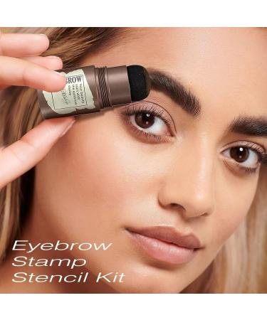 Shop Long-Lasting Eyebrow Stamp Kit | Waterproof Brow Shaping with 24 Reusable Stencils for Perfect Natural Brows - Buy Online on GoSupps.com