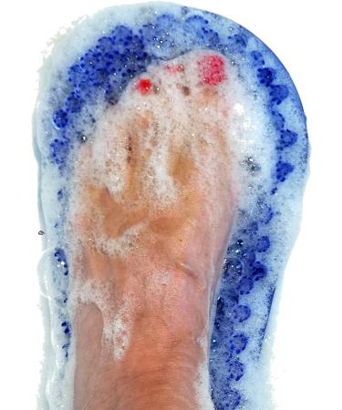 Soapy Soles Foot Scrubbing Pad & Massager - Pearl Blue | Exfoliate and Massage Your Feet - Buy Online on GoSupps.com