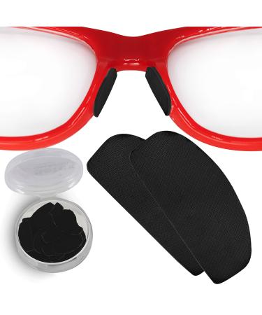 Setex Gecko Grip 1mm Anti Slip Eyeglass Nose Pads, (Bulk Pack 15 Black Pair) USA Made, Innovative Microstructured Fibers, 1mm x 7mm x 16mm Bulk Pack 15 Black Pairs
