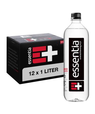 Essentia Bottled Water, 1 Liter,Ionized Alkaline Water:99.9% Pure, Infused With Electrolytes, 9.5 pH Or Higher With A Clean, Smooth Taste, 33.8 Fl Oz (Pack of 12) 33.81 Fl Oz (Pack of 12)