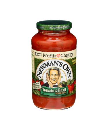 Newman's Own (AmazonFresh), us amazon fresh, NE6PA Tomato & Basil Pasta Sauce, 24 oz, 1.5 Pound (Pack of 1)