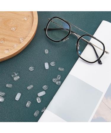 GorgeCraft 24 Pair Silicone-Glass Nose Pads | Soft Non-Slip Replacement Cushion Set for Sports Glasses - Oval & Round Styles - Buy Online on GoSupps.com