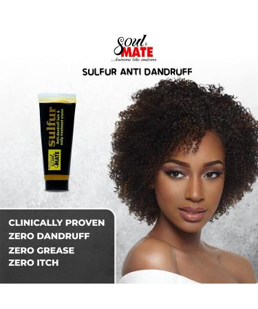 SOUL MATE Sulfur Anti-Dandruff Hair Cream with Menthol | Fast Relief & Scalp Treatment | Moisturizer for Dry Itchy Scalp | 5.9oz - Buy Online on GoSupps.com