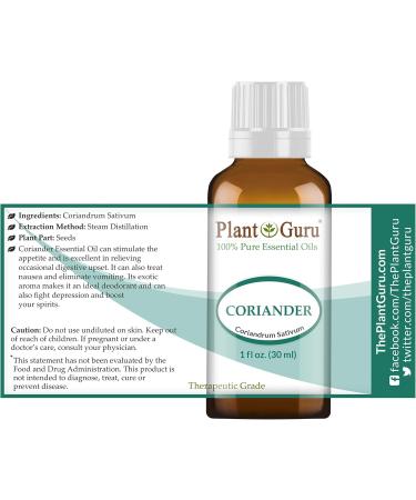 Coriander Essential Oil 1 oz - 100% Pure & Undiluted Therapeutic Grade for Aromatherapy & Wellness | International Shipping - Buy Online on GoSupps.com