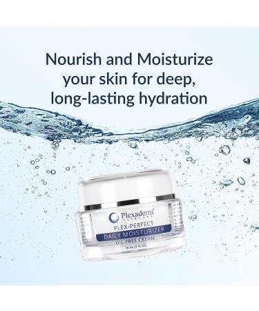 Plexaderm Hydrating Face Moisturizer with Hyaluronic Acid for Sensitive Skin - Daily Deep Hydration for Women and Men - Buy Online on GoSupps.com