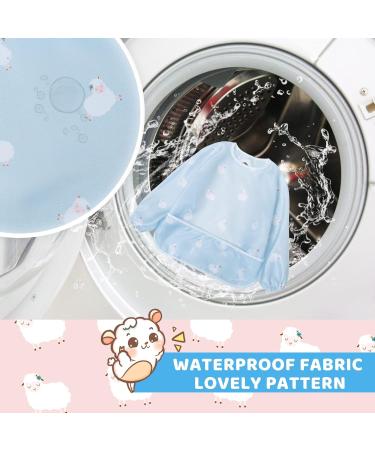 Little Dimsum Long-Sleeved Waterproof Baby Bib with Food Protection - Sheep Design | Babies & Toddlers 6-48 Months - Buy Online on GoSupps.com