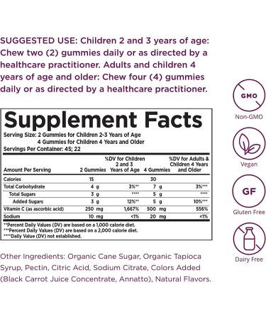 Solgar U-Cubes Vitamin C for Kids - 90 Gummies in Orange & Strawberry Flavors - Buy Online on GoSupps.com