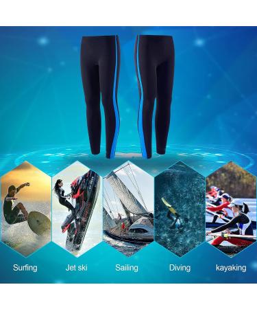 FLEXEL Swimming Pants for Men 2mm Neoprene Long Sleeve Wetsuit Pants Keep Warm for Diving Surfing Snorkeling Scuba Kayaking Sailing BLUE Middle - Buy Online on GoSupps.com