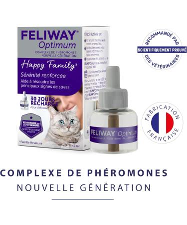 Feliway Optimum Anti-Stress for Cats | Soothing Pheromone Complex | 3 x 30 Days Savings Pack - Buy Online on GoSupps.com