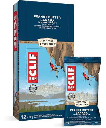 CLIF BAR Energy Bars - White Chocolate Macadamia + Peanut Butter Banana with Dark Chocolate (68 Gram Protein Bars 24 Count) White Chocolate Macadamia Energy Bars + Peanut Butter Banana - Buy Online on GoSupps.com