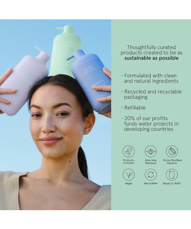 HAAN Natural Body Wash with Aloe Vera & Prebiotic Complex - 15.2 fl oz | Vegan Shower Gel for Men and Women | Soothes & Cleanses Dry Skin | Morning Glory Scent - Buy Online on GoSupps.com