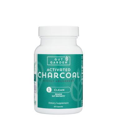 Gut Garden Activated Charcoal Softgels - Coconut Charcoal Pills Help Ease Bloating, Gas, Probiotics for Gut Health, Fast Absorb Charcoal Supplements, 60 Softgels