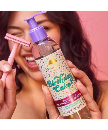 Tree Hut Bare Birthday Cake Shave Oil - 7.7 fl oz | Hydrating & Moisturizing - Buy Online on GoSupps.com
