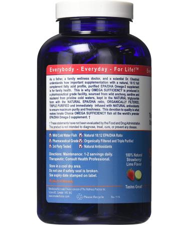 Innate Choice Omega Sufficiency Fish Oil Capsules - Strawberry Lime (240 Capsules) - Buy Online on GoSupps.com