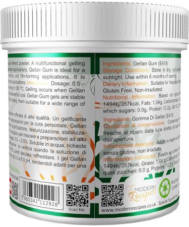 Special Ingredients Gellan Gum High Acyl 500g Premium Quality Powder Non-GMO Gluten Free Recyclable Container Gellan Gum High Acyl 500 g (Pack of 1) - Buy Online on GoSupps.com