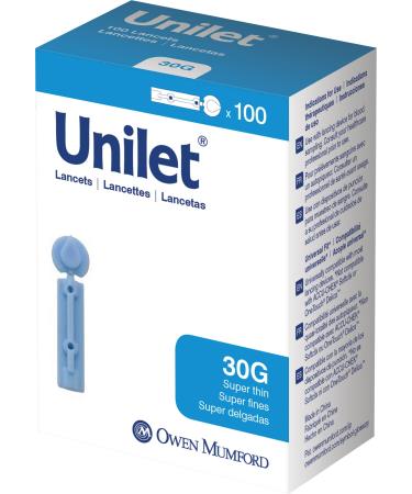 Owen Mumford Unilet Super Thin Lancets (30G) 100 Count - Buy Online on GoSupps.com