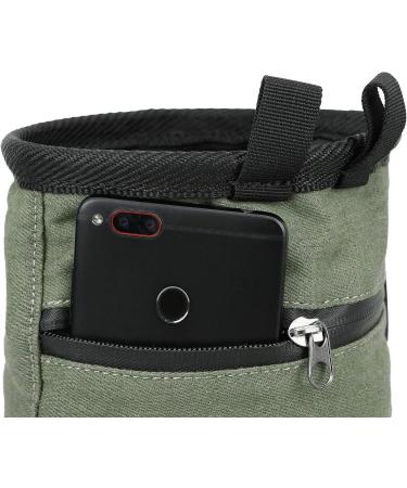 FURST Denim Chalk Bag with Zippered Pocket and Brush Loop - Light Green | Ideal for Rock Climbing, Bouldering, Gym, Crossfit, Lifting - Buy Online on GoSupps.com