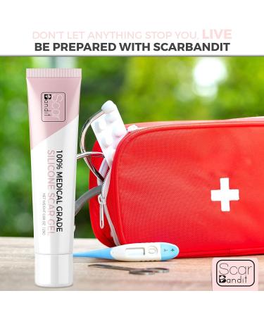 Scarbandit Advanced Scar Gel - Non-Sticky Silicone for Keloid, Stretch Marks, Acne & Surgical Scars - 45g - Buy Online on GoSupps.com