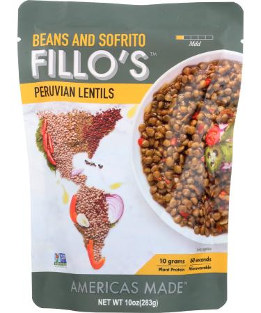 FILLOS Peruvian Lentils Beans & Sofrito, 10 OZ - Buy Online on GoSupps.com