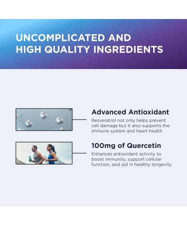 DR. EMIL NUTRITION Resveratrol Supplement - Healthy Aging Supplement with 500mg Resveratrol and 100mg Quercetin - Supports Normal Cellular & Cognitive Health Twin Pack - Buy Online on GoSupps.com