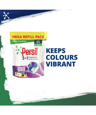 Persil 3 in 1 Colour Protect Laundry Capsules Mega Refill Pack 50 Wash 1.35kg - Keep Colors Vibrant - Pack of 1 - Buy Online on GoSupps.com