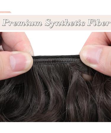 Thick Messy Curly Hair Bun Extension | Synthetic Updo Scrunchie - Brown 45g Reddish Brown - Buy Online on GoSupps.com