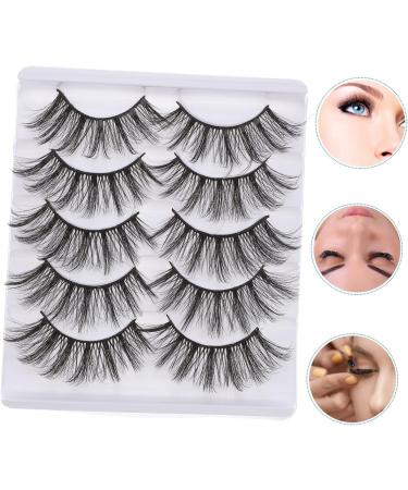 POPETPOP 1 Box Fake Eyelashes 5d Fiber Set Section - Buy Online on GoSupps.com