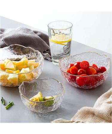 Fruit Bowl Salad Bowl Glass Bowls Creative Irregular Glass Bowl Fruit Ice Cream Salad Bowl Tableware Soup Noodle Rice Bowls Kitchen Decoration Candy Bowls (Color : S) (Color : L) (Color : Small) - Buy Online on GoSupps.com