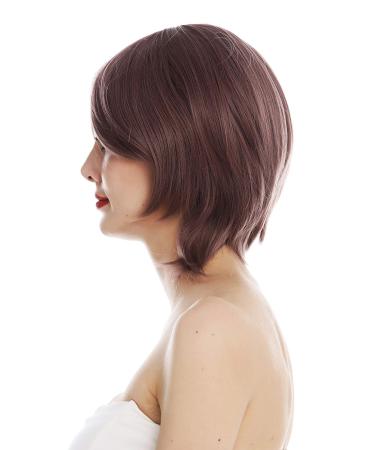 Shop WIG ME UP KC-55-612 Ladies Wig - Short Layered Straight Long Bob in Dark Pastel Pink | International Shipping Available - Buy Online on GoSupps.com