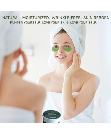 SUPRANCE Green Tea Matcha Eye Mask - 30 Pairs Anti-Wrinkle Under Eye Patches for Dark Circles, Puffiness & Bags with Hyaluronic Acid - Buy Online on GoSupps.com
