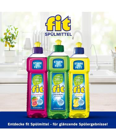 Fit Dishwashing Liquid 500ml - Vegan Skin-Friendly & Sustainable Hand Dish Cleaner - Buy Online on GoSupps.com