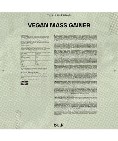 Vegan Mass Gainer Protein Powder 2.5kg - Vanilla Flavor | Bulk Plant-Based Protein - Buy Online on GoSupps.com