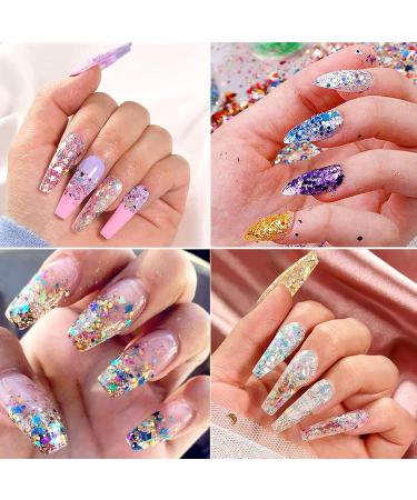 Hemoer Holographic Chunky Glitter 100g - Gold Craft Glitter for Resin Face Nail Body Slime & Festival Art - Buy Online on GoSupps.com