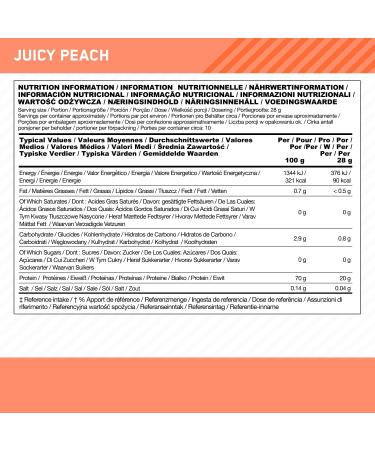 Optimum Nutrition Clear Plant Protein Isolate - Juicy Peach Flavor | Vegan, Sugar-Free, BCAAs | Muscle Support & Repair | 10 Servings, 280g - Buy Online on GoSupps.com