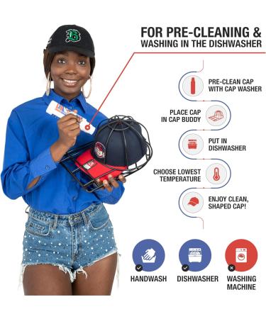 Cap Buddy Cap Washer | Clean New Era & Flexfit Baseball Hats | Easy Snapback & Trucker Cap Cleaner with Brush | Pack of 1 - Buy Online on GoSupps.com