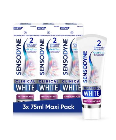 Sensodyne Sensodyne Clinical White 3-Pack Whitening Toothpaste Mint Flavor Sensitivity Protection 3 x 75ml