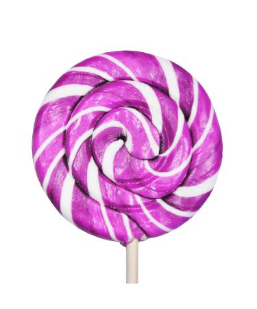 Grape Premium Sweet Whirls Lollipops 24 count 60 Grams & 3.25" Diameter per piece