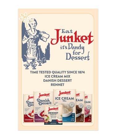 Junket Danish Dessert Raspberry Mix for Raspberry Pie Fillings, Cheesecake Toppings, Sauces, Puddings & Glazes | Easy to Prepare - Just Add Water, Heat Up, Add Fresh Fruit | 4.75oz (Pack of 3) - Buy Online on GoSupps.com