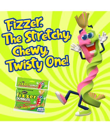 Beacon Fizzer Dubbles - Fruit Candy for Party Bags - Fruit Chews Chewing Treats for Kids and Adults - 278g Strawberry & Apple Flavour - Buy Online on GoSupps.com