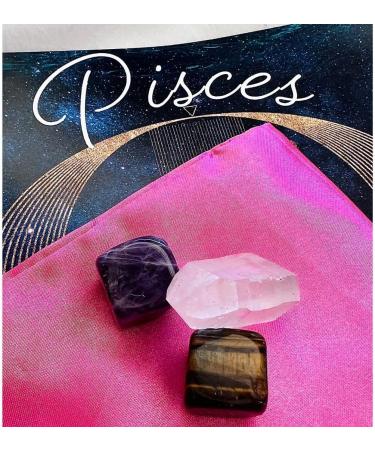 Pisces Gift Set - Healing Crystals, Smudge Stick, Crystal Candle, Palo Santo, Bath Salt, Zodiac Card | MAMA WUNDERBAR - Buy Online on GoSupps.com