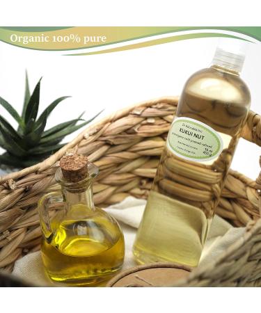 Dr Adorable 16 oz Kukui Nut Oil - 100% Pure Organic Cold Pressed | International Shipping Available - Buy Online on GoSupps.com