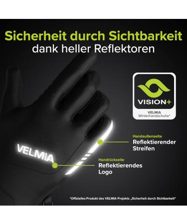 VELMIA Waterproof Winter Cycling Gloves for Men & Women | Warm Outdoor Sports Running Gloves - Buy Online on GoSupps.com